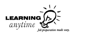 LEARNING ANYTIME JOB PREPARATION MADE EASY.