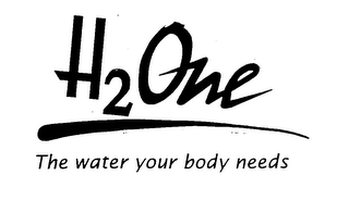 H2ONE THE WATER YOUR BODY NEEDS