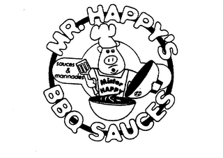 MR. HAPPY'S BBQ SAUCES SAUCES & MARINADES MISTER HAPPY