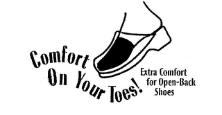 COMFORT ON YOUR TOES! EXTRA COMFORT FOROPEN-BACK SHOES