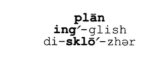 PLAN ING- GLISH DI- SKLO- ZHER