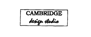 CAMBRIDGE DESIGN STUDIO