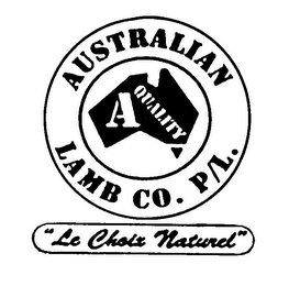 AUSTRALIAN LAMB CO. P/L. "LE CHOIX NATUREL" A QUALITY