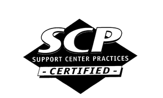 SCP SUPPORT CENTER PRACTICES -CERTIFIED-