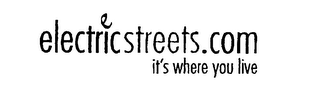 ELECTRICSTREETS.COM IT'S WHERE YOU LIVE