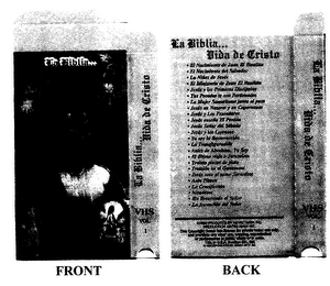 LA BIBLIA VIDA DE CRISTO