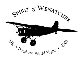 SPIRIT OF WENATCHEE 1931 PANGBORN WORLD FLIGHT 2003