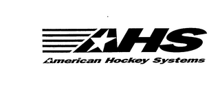 AHS AMERICAN HOCKEY SYSTEMS