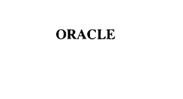 ORACLE