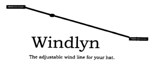 WINDLYN THE ADJUSTABLE WIND LINE FOR YOUR HAT.