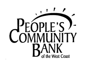 PEOPLE'S COMMUNITY BANK OF THE WEST COAST