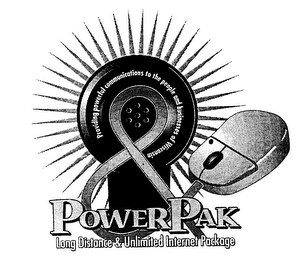 PROVIDING POWERFULL COMMUNICATION TO THE PEOPLE AND BUSINESS OF WISCONSIN POWERPAK LONG DISTANCE & UNLIMITED INTERNET PACKAGE