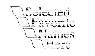 SELECTED FAVORITE NAMES HERE