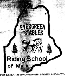 EVERGREEN STABLES RIDING SCHOOL OF MAINE.