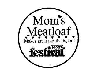 MOM'S MEATLOAF MAKES GREAT MEATBALLS, TOO! FOODS FESTIVAL