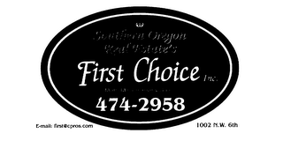 SOUTHERN OREGON REAL ESTATE'S FIRST CHOICE INC.