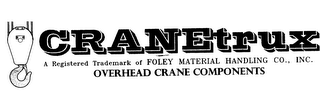 CRANETRUX A REGISTERED TRADEMARK OF FOLEY MATERIAL HANDLING CO., INC. OVERHEAD CRANE COMPONENTS