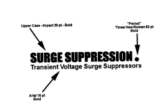 SURGE SUPPRESSION TRANSIENT VOLTAGE SURGE SUPPRESSORS