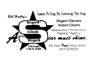 LEARN TO SING BY LEARNING THE SONG. SINGERS CLUB