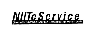 NIITE SERVICE CONVENIENT CITIZEN CONNECT FOR ELECTRONIC INFORMATION SHARE