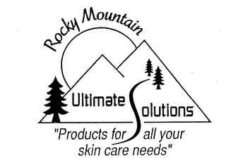 ROCKY MOUNTAIN ULTIMATE SOLUTIONS "PRODUCTS FOR ALL YOUR SKIN CARE NEEDS"