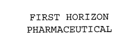 FIRST HORIZON P HARMACEUTICAL