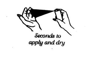 SECONDS TO APPLY AND DRY