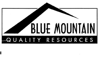 BLUE MOUNTAIN QUALITY RESOURCES