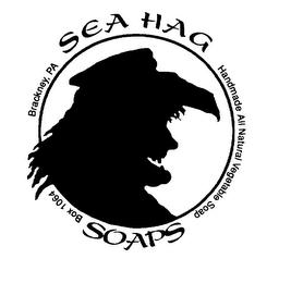 SEA HAG SOAPS HANDMADE ALL NATURAL VEGETABLE SOAP BOX 1064 BRACKNEY, PA
