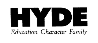 HYDE EDUCATION CHARACTER FAMILY