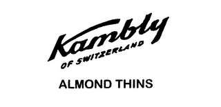 KAMBLY OF SWITZERLAND ALMOND THINS