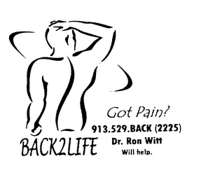 GOT PAIN BACK2LIFE