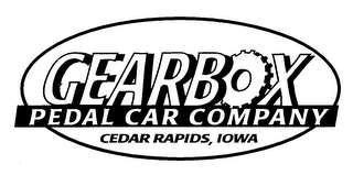 GEARBOX PEDAL CAR COMPANY CEDAR RAPIDS, IOWA