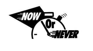 NOW OR NEVER