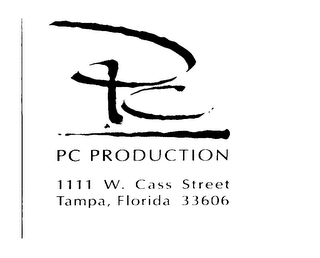 ONE SOURCE... ONE SOLUTION PC PC PRODUCTION 1111 W. CASS STREET TAMPA, FLORIDA 33606