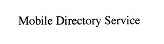 MOBILE DIRECTORY SERVICE