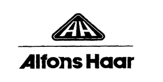 A H ALFONS HAAR