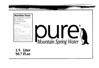 PURE MOUNTAIN SPRING WATER