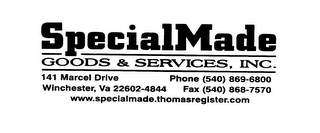 SPECIALMADE GOODS & SERVICES, INC.