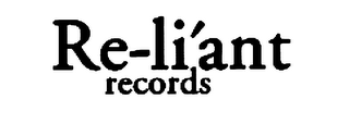 RE-LI'ANT RECORDS