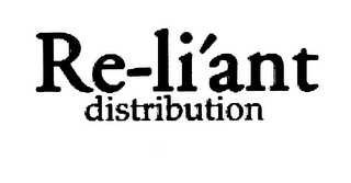 RE-LI' ANT DISTRIBUTION