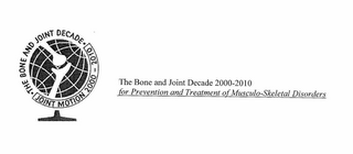 ·THE BONE AND JOINT DECADE·JOINT MOTION 2000-2010 THE BONE AND JOINT DECADE JOINT MOTION 2000-2010 FOR PREVENTION AND TREATMENT OF MUSCULO-SKELETAL DISORDERS