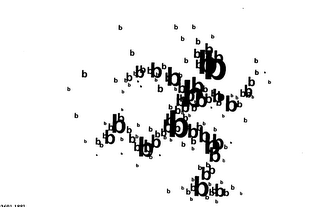 THE MARK CONSISTS OF A STYLIZED RUNNING FIGURE COMPRISED OF NUMEROUS LOWER CASE LETTER B'S.