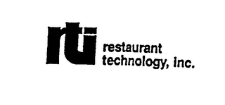 RTI RESTAURANT TECHNOLOGY, INC