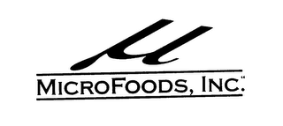 µ MICRO FOODS, INC."