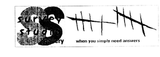 SS SURVEY STUDIO GALLERY WHEN YOU SIMPLY NEED ANSWERS