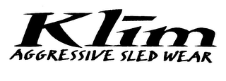 KLIM AGGRESSIVE SLED WEAR