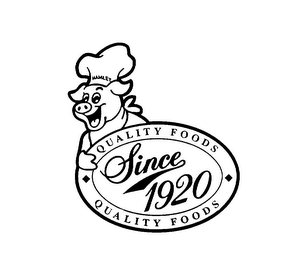 HAMLET QUALITY FOODS SINCE 1920 QUALITY FOODS