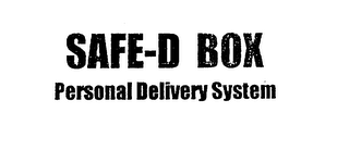 SAFE-D BOX PERSONAL DELIVERY SYSTEM