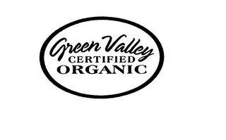 GREEN VALLEY CERTIFIED ORGANIC